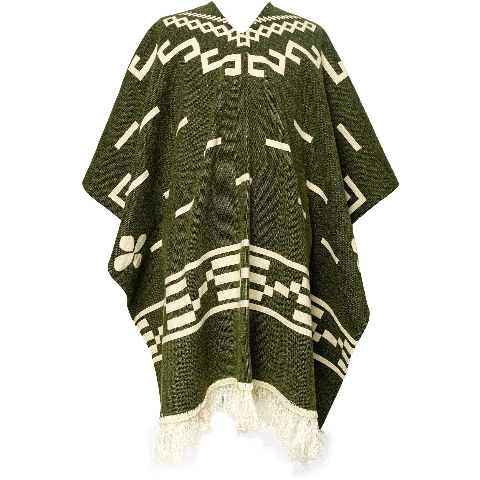 4378 Clint Eastwood Poncho, Handmade In Ecuador, Alpaca Wool Blend, Western